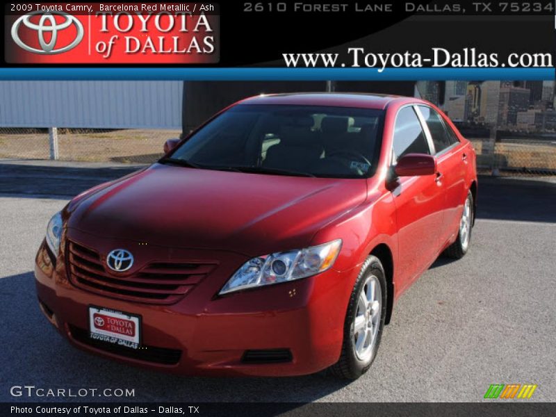 Barcelona Red Metallic / Ash 2009 Toyota Camry