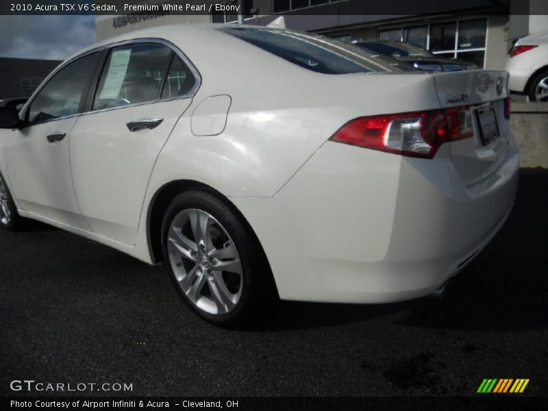 Premium White Pearl / Ebony 2010 Acura TSX V6 Sedan