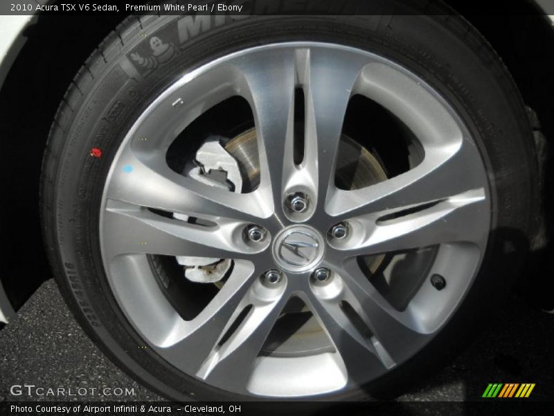Premium White Pearl / Ebony 2010 Acura TSX V6 Sedan