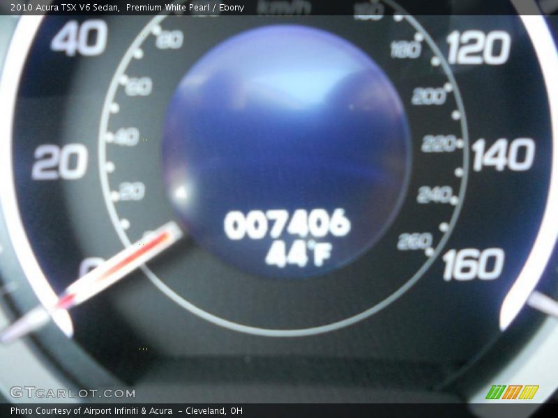 Premium White Pearl / Ebony 2010 Acura TSX V6 Sedan