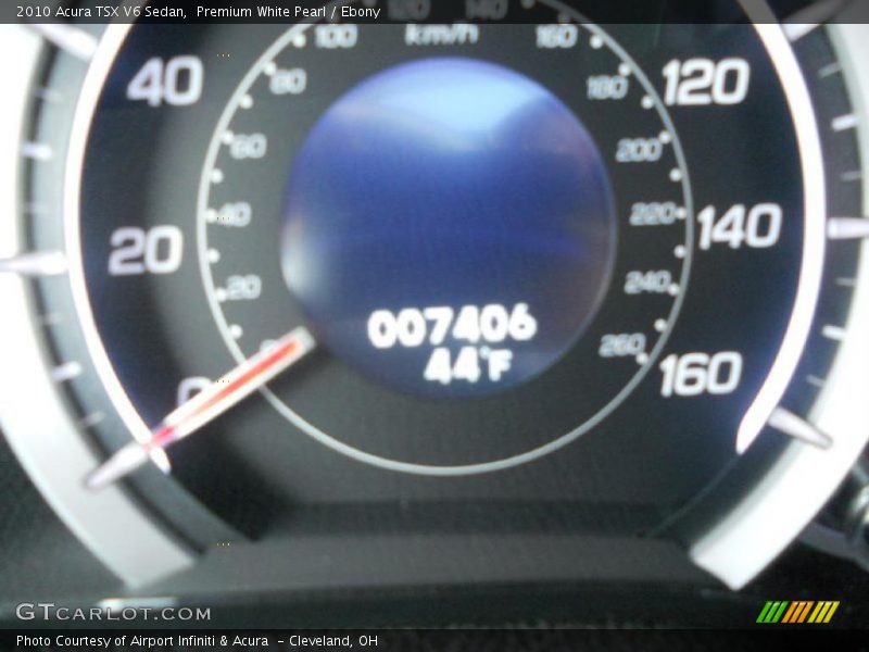 Premium White Pearl / Ebony 2010 Acura TSX V6 Sedan