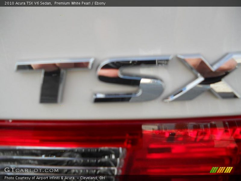 Premium White Pearl / Ebony 2010 Acura TSX V6 Sedan