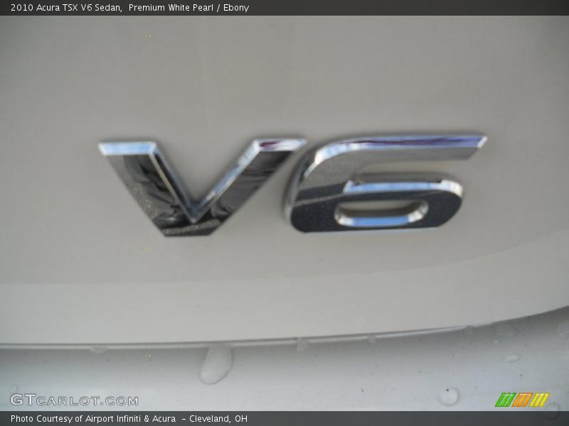 Premium White Pearl / Ebony 2010 Acura TSX V6 Sedan