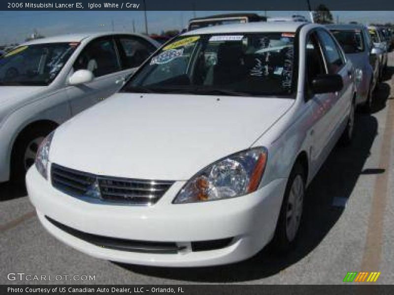 Igloo White / Gray 2006 Mitsubishi Lancer ES
