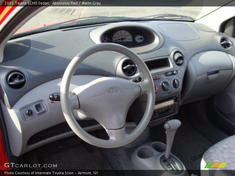 Absolutely Red / Warm Gray 2001 Toyota ECHO Sedan