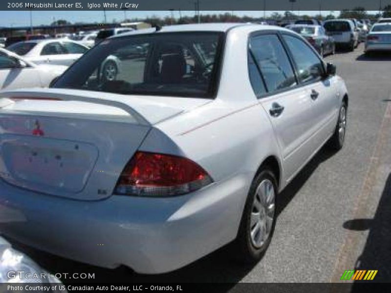 Igloo White / Gray 2006 Mitsubishi Lancer ES