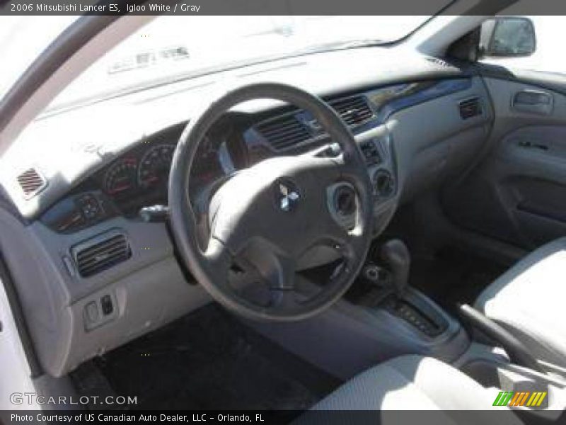 Igloo White / Gray 2006 Mitsubishi Lancer ES