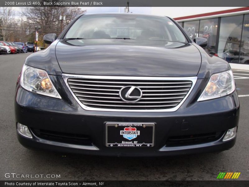 Black Sapphire Blue Pearl / Black 2008 Lexus LS 460