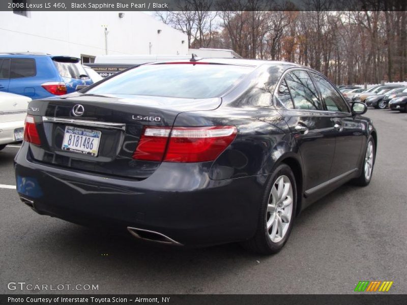 Black Sapphire Blue Pearl / Black 2008 Lexus LS 460