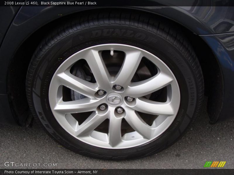 Black Sapphire Blue Pearl / Black 2008 Lexus LS 460