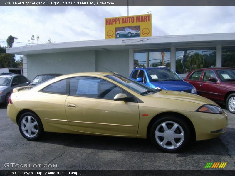 Light Citrus Gold Metallic / Graystone 2000 Mercury Cougar V6