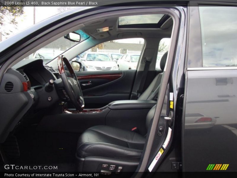 Black Sapphire Blue Pearl / Black 2008 Lexus LS 460