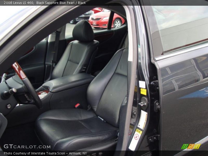 Black Sapphire Blue Pearl / Black 2008 Lexus LS 460