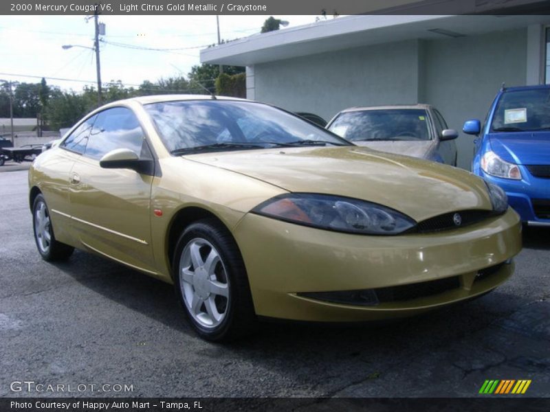 Light Citrus Gold Metallic / Graystone 2000 Mercury Cougar V6