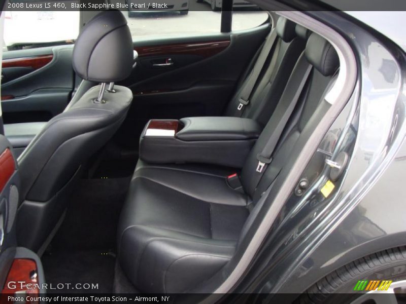 Black Sapphire Blue Pearl / Black 2008 Lexus LS 460