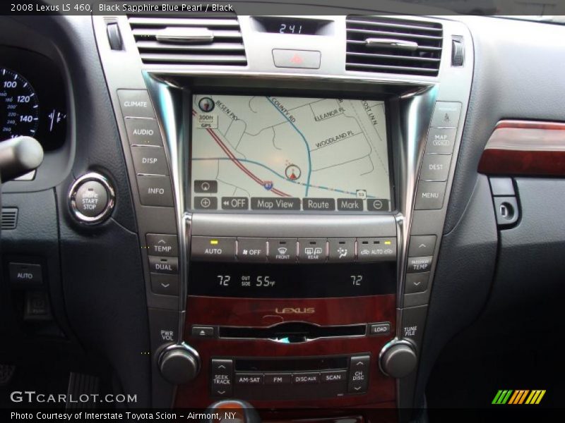 Black Sapphire Blue Pearl / Black 2008 Lexus LS 460