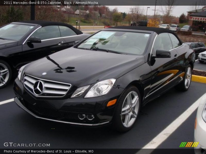 Black / Almond/Mocha 2011 Mercedes-Benz E 350 Cabriolet