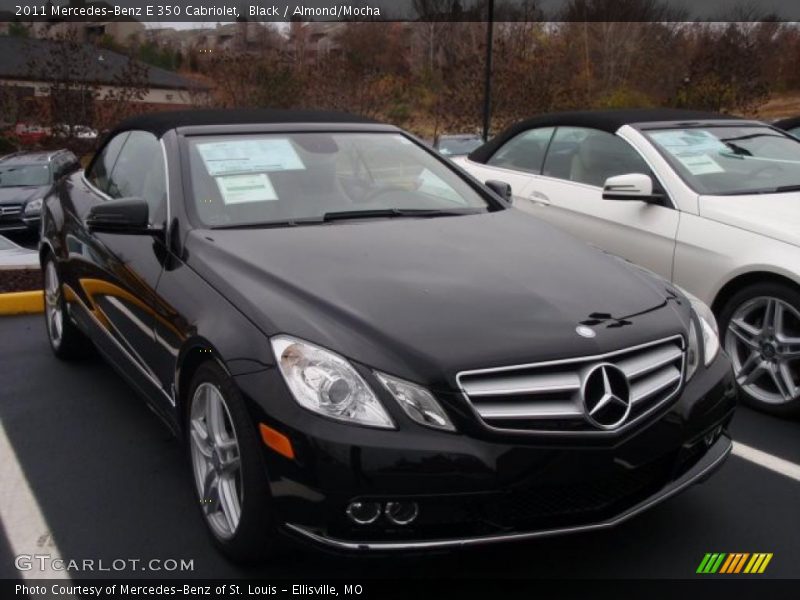 Black / Almond/Mocha 2011 Mercedes-Benz E 350 Cabriolet