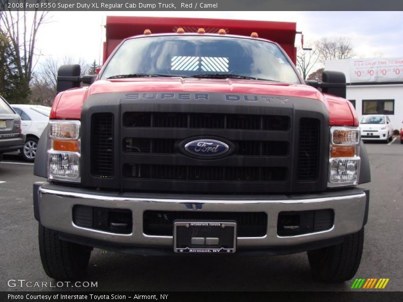 Red / Camel 2008 Ford F550 Super Duty XL Regular Cab Dump Truck
