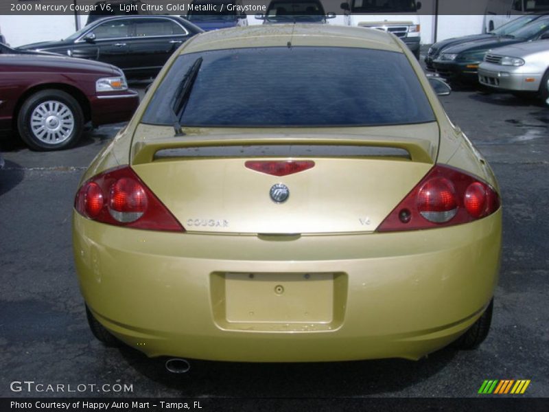 Light Citrus Gold Metallic / Graystone 2000 Mercury Cougar V6