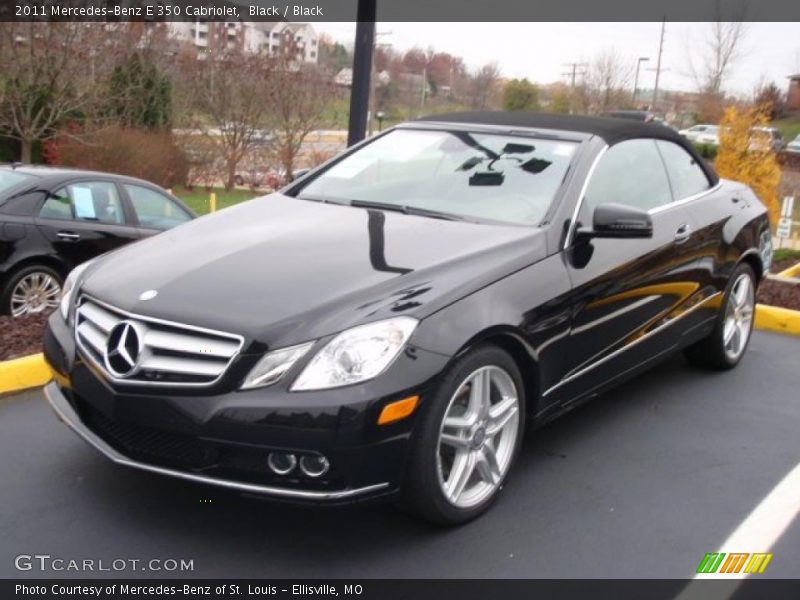 Black / Black 2011 Mercedes-Benz E 350 Cabriolet