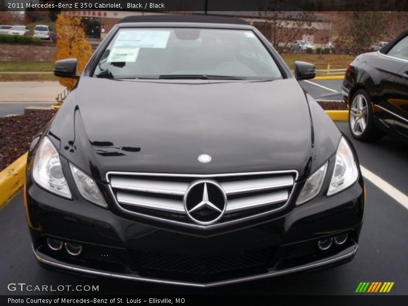 Black / Black 2011 Mercedes-Benz E 350 Cabriolet