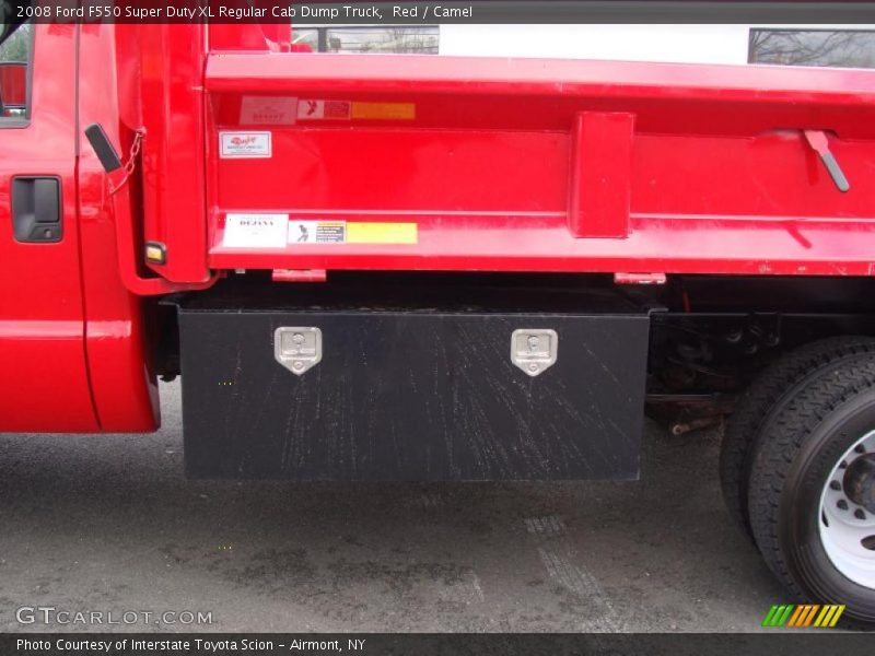 Red / Camel 2008 Ford F550 Super Duty XL Regular Cab Dump Truck