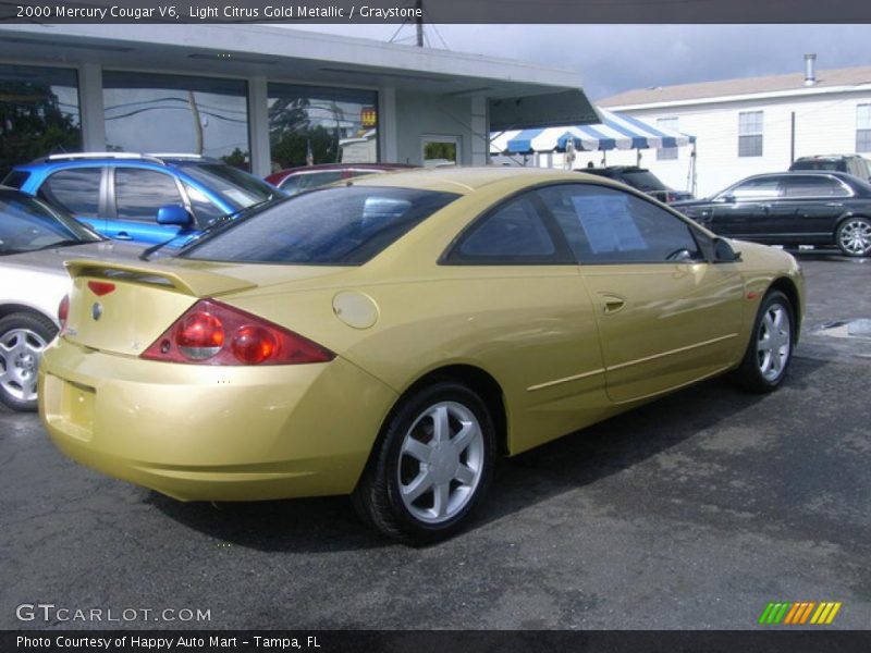 Light Citrus Gold Metallic / Graystone 2000 Mercury Cougar V6