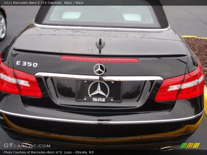 Black / Black 2011 Mercedes-Benz E 350 Cabriolet