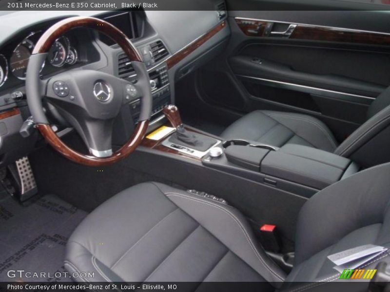 Black / Black 2011 Mercedes-Benz E 350 Cabriolet