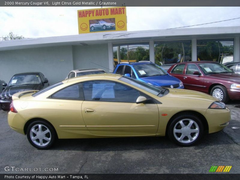 Light Citrus Gold Metallic / Graystone 2000 Mercury Cougar V6