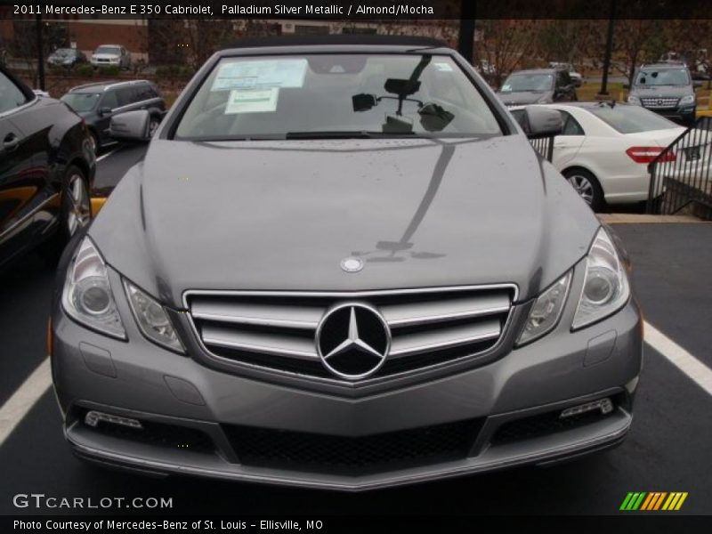 Palladium Silver Metallic / Almond/Mocha 2011 Mercedes-Benz E 350 Cabriolet