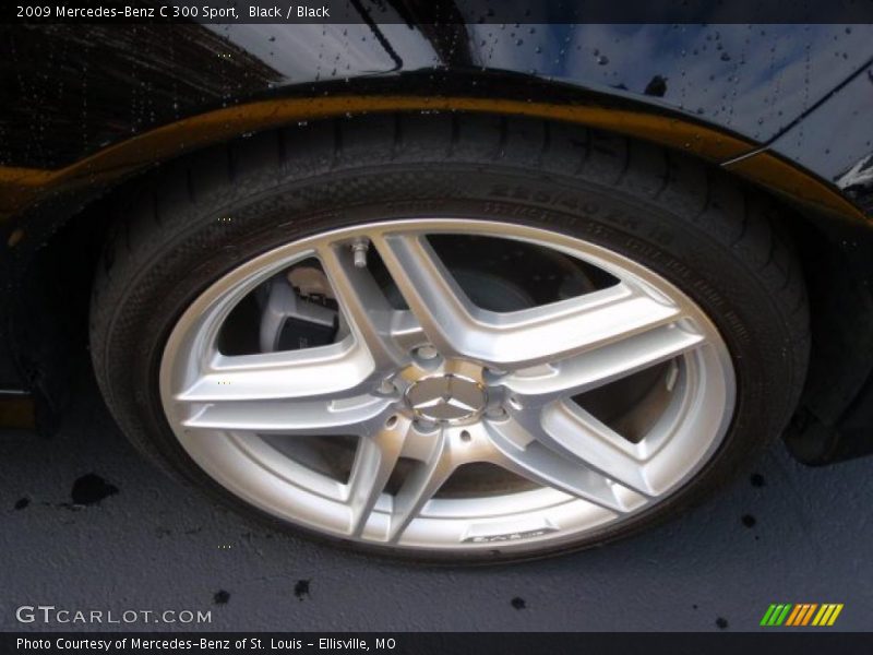 Black / Black 2009 Mercedes-Benz C 300 Sport