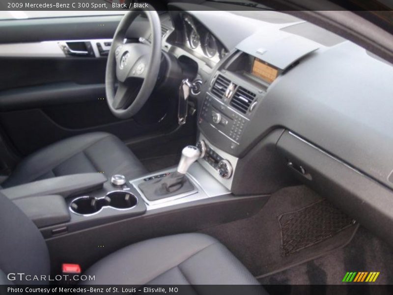 Black / Black 2009 Mercedes-Benz C 300 Sport