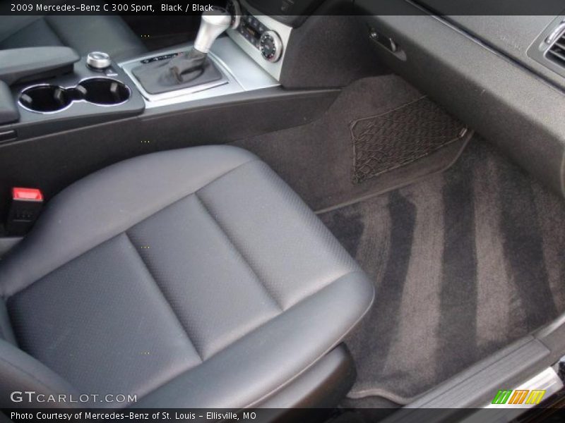 Black / Black 2009 Mercedes-Benz C 300 Sport