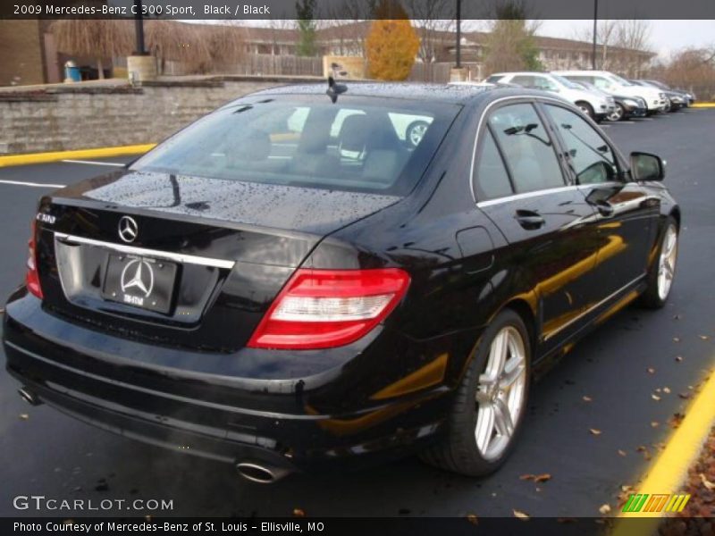 Black / Black 2009 Mercedes-Benz C 300 Sport