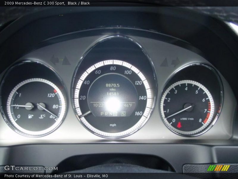 Black / Black 2009 Mercedes-Benz C 300 Sport