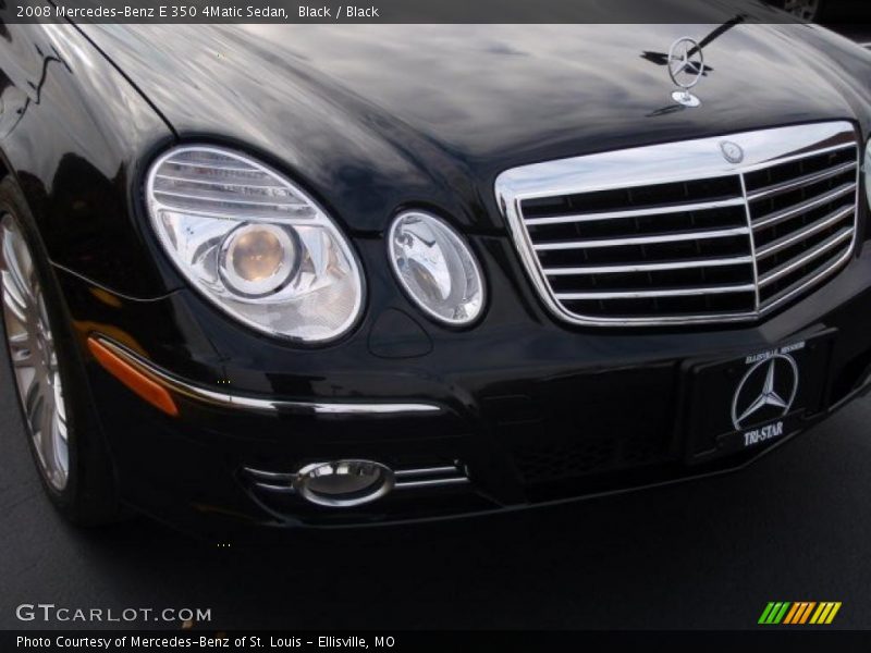 Black / Black 2008 Mercedes-Benz E 350 4Matic Sedan