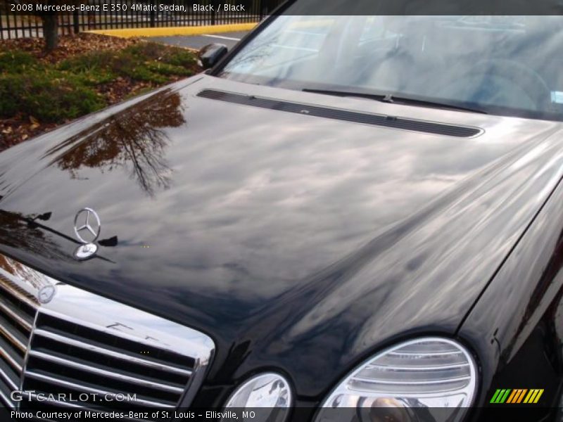 Black / Black 2008 Mercedes-Benz E 350 4Matic Sedan