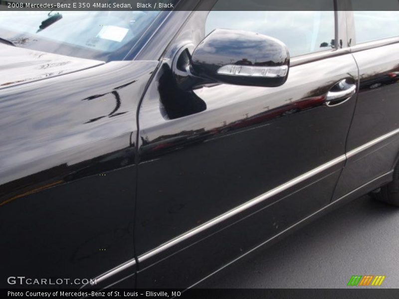 Black / Black 2008 Mercedes-Benz E 350 4Matic Sedan