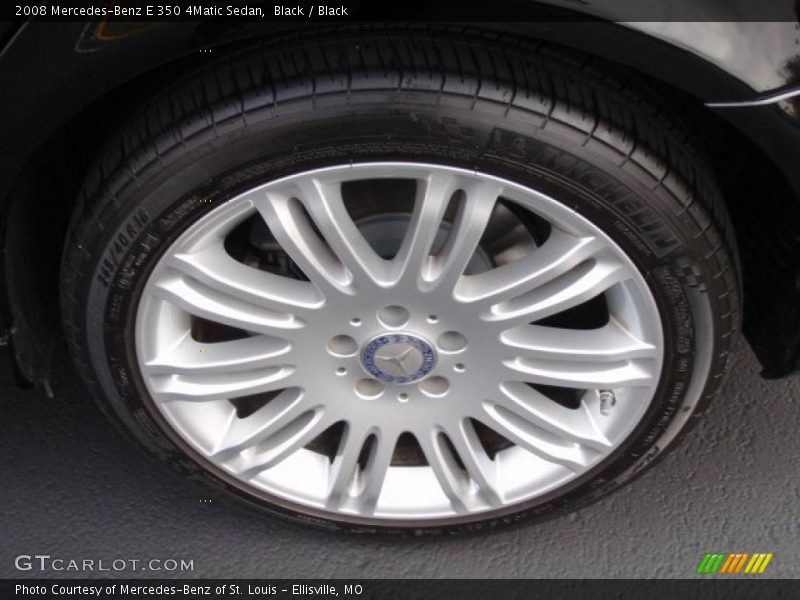 Black / Black 2008 Mercedes-Benz E 350 4Matic Sedan