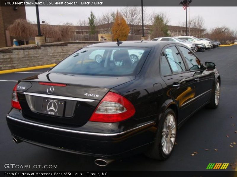 Black / Black 2008 Mercedes-Benz E 350 4Matic Sedan