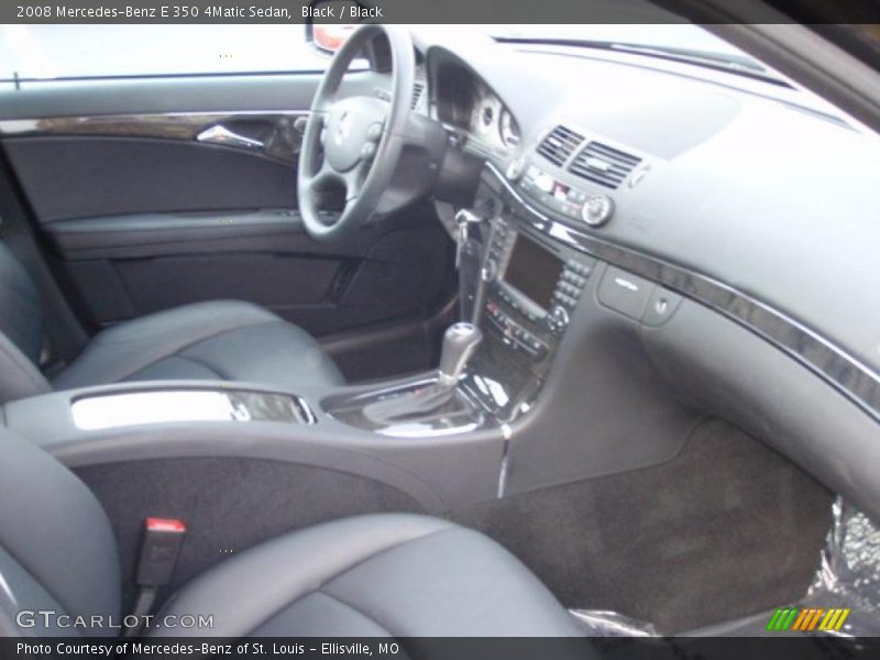 Black / Black 2008 Mercedes-Benz E 350 4Matic Sedan