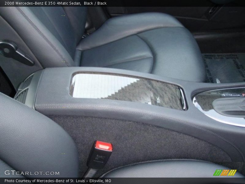 Black / Black 2008 Mercedes-Benz E 350 4Matic Sedan