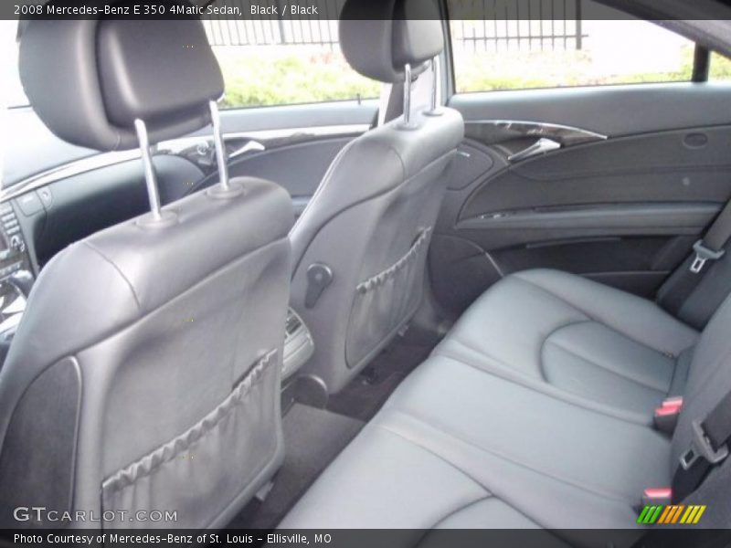 Black / Black 2008 Mercedes-Benz E 350 4Matic Sedan