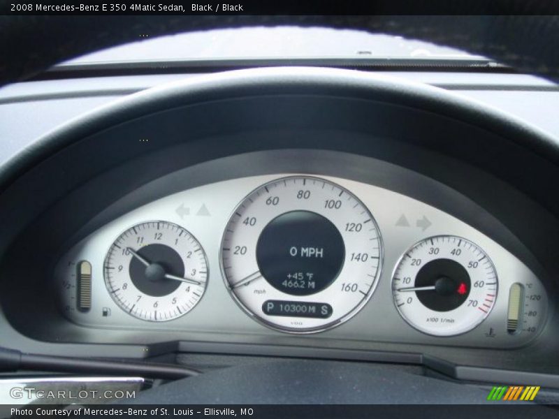 Black / Black 2008 Mercedes-Benz E 350 4Matic Sedan