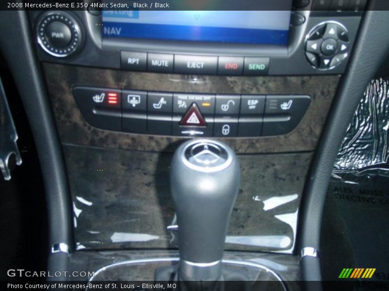 Black / Black 2008 Mercedes-Benz E 350 4Matic Sedan