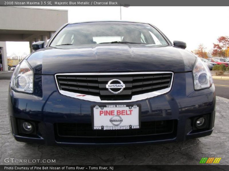 Majestic Blue Metallic / Charcoal Black 2008 Nissan Maxima 3.5 SE