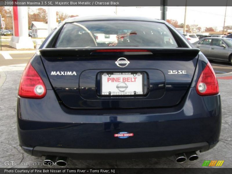 Majestic Blue Metallic / Charcoal Black 2008 Nissan Maxima 3.5 SE