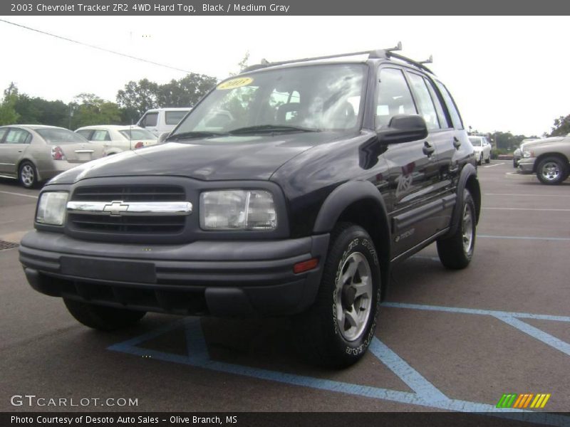 Black / Medium Gray 2003 Chevrolet Tracker ZR2 4WD Hard Top